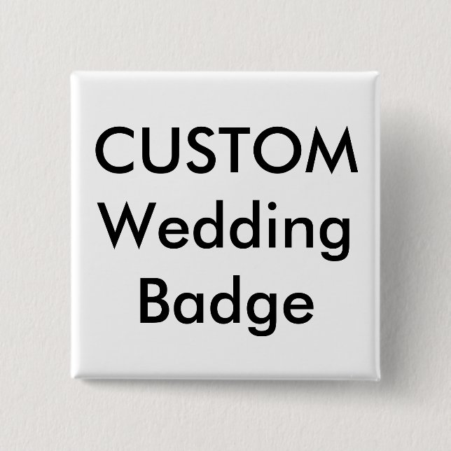 Épingle de Badge Carré 2" Personnalisé (Devant)