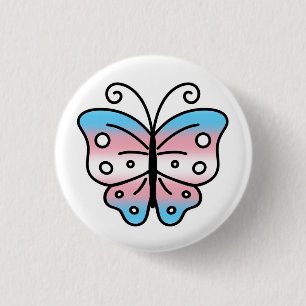 Épingle de badge papillon de fierté transgenre