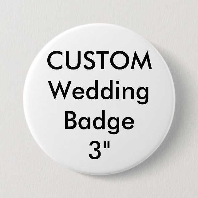 Épingle de Badge Rond 3" Personnalisé (Devant)