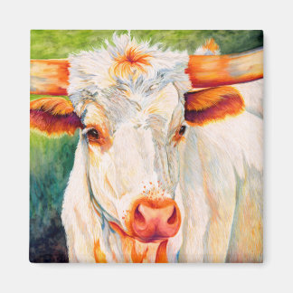 Épingles - Longhorn Heifer Magnet de vache