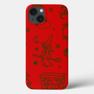 epiphany christmas witch befana red iPhone 13 case