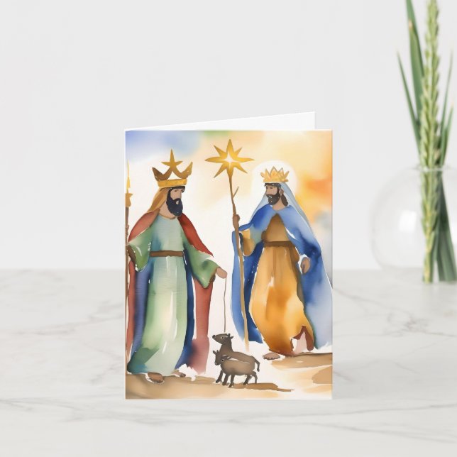 Epiphany or Three Kings Day B - January 6  Holiday Card (Front)