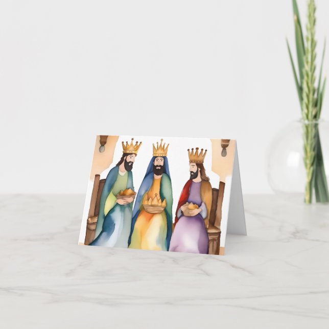 Epiphany or Three Kings Day D - January 6  Holiday Card (Front)