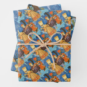 Epiphany Three Kings from the East by Zdenek Guth Wrapping Paper Sheet