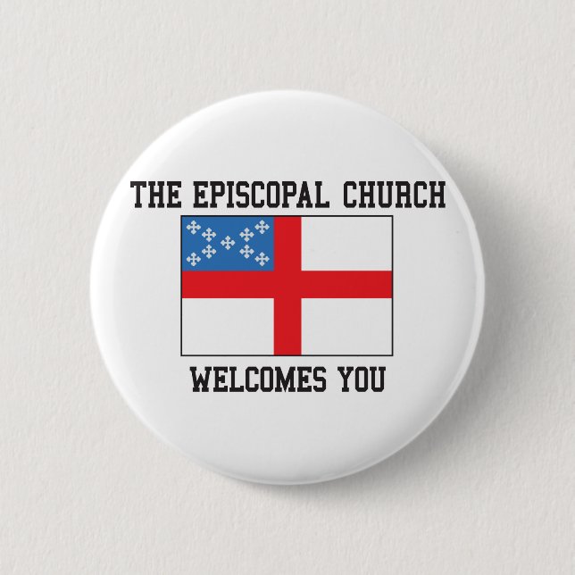 Episcopal Church 2 Inch Round Button (Front)