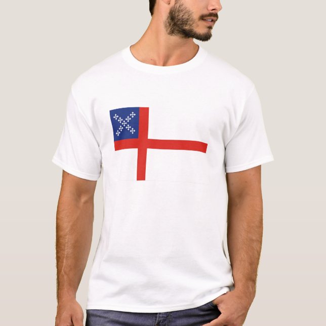 episcopal flag church religion cross god T-Shirt (Front)