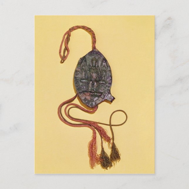 Episcopal seal belonging to Anthony Beck Postcard (Front)