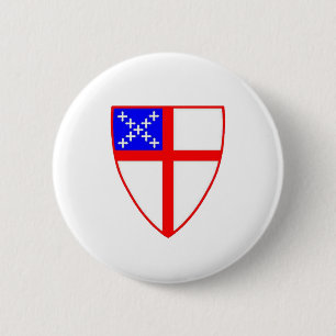 Episcopal Shield 2 Inch Round Button