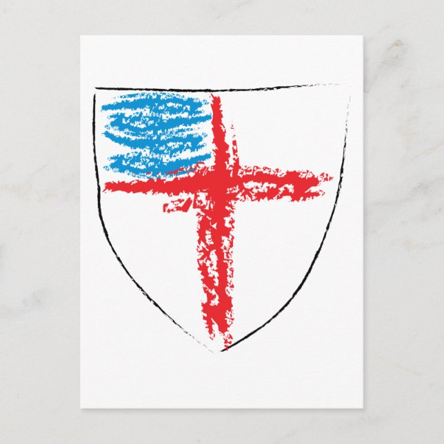 Episcopal Shield Postcard (Front)