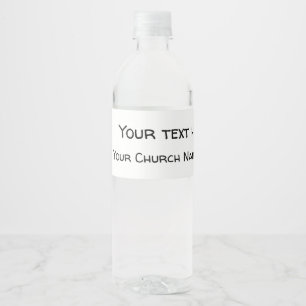 Episcopal Shield Water Bottle Label