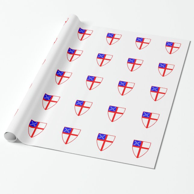 Episcopal Shield Wrapping Paper (Unrolled)