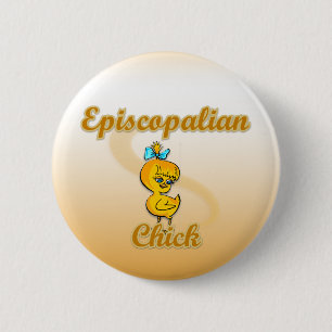 Episcopalian Chick 2 Inch Round Button