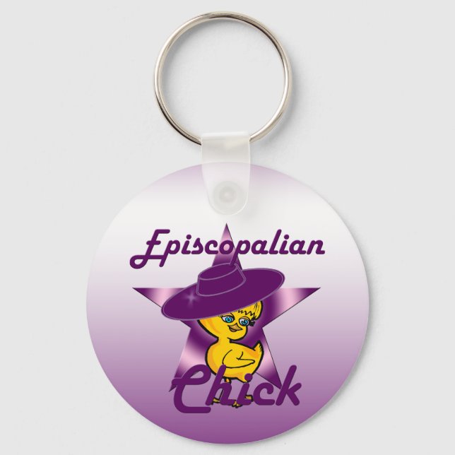 Episcopalian Chick #9 Keychain (Front)