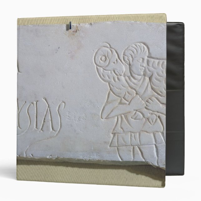 Epitaph with a relief of the Good Shepherd Binder (Front/Inside)