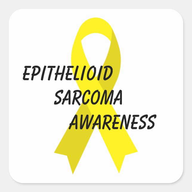 Epithelioid Sarcoma Awareness Ribbon by Janz Square Sticker (Front)
