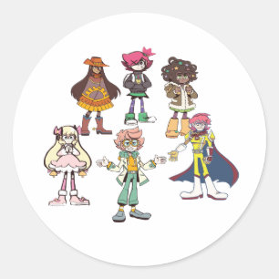 epithet erased classic round sticker