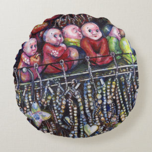 Epitomize Round Pillow