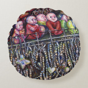 Epitomize Round Pillow