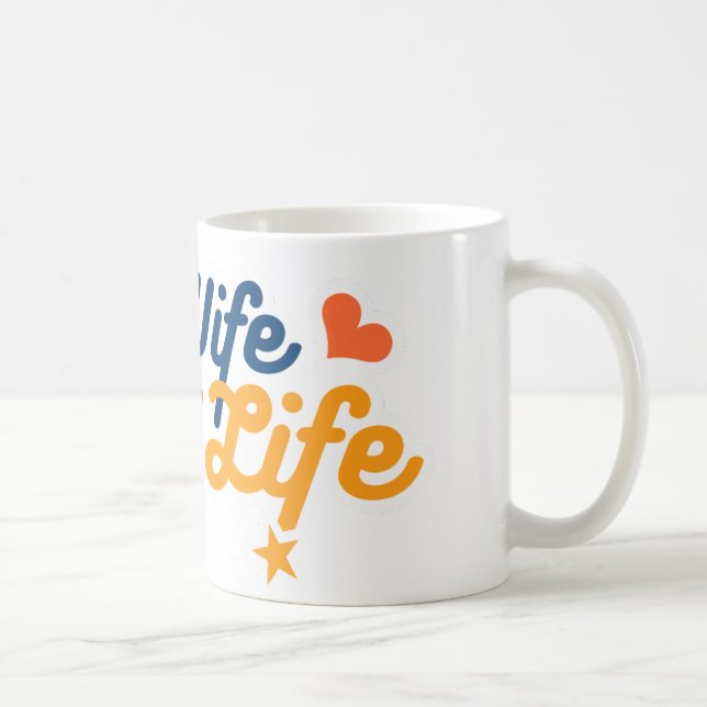ÉPOUSE HEUREUSE, tasse HEUREUSE de la VIE : (Droite)