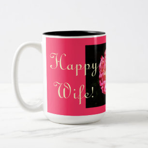 Épouse heureuse ! Vie heureuse. Mugs à café Saint-