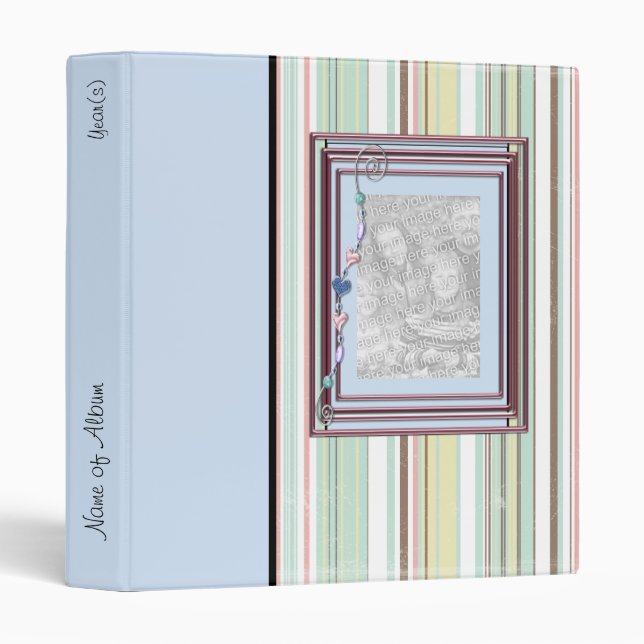 Épouser le classeur personnalisé d'album photos (Devant/Côté)