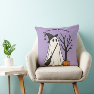 Épouvantable mais adorable   Coussin d'Halloween d