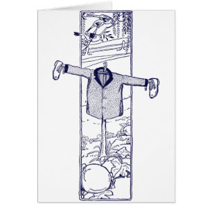 Épouvantail dans le jardin