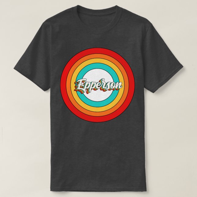 Epperson Name Shirt Vintage Epperson Circle (Design Front)