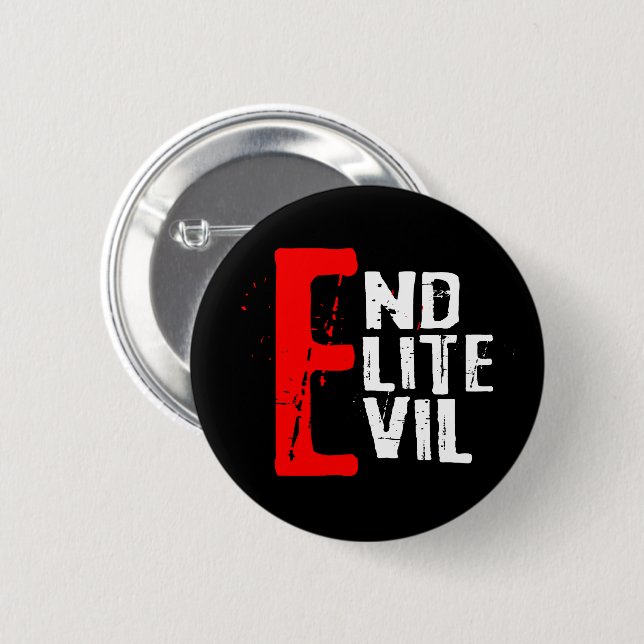 Epstein Files Justice Statement Cover Up 2 Inch Round Button (Front & Back)