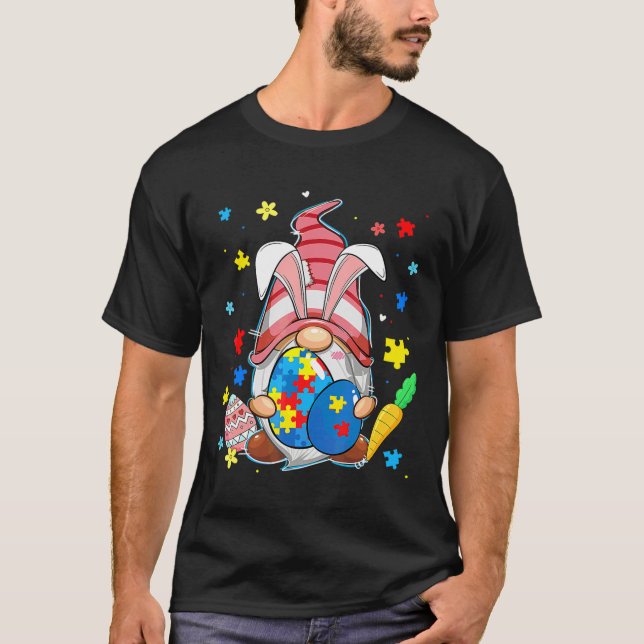 Ept Understand Love Gnome Autism Awareness Easter  T-Shirt (Front)