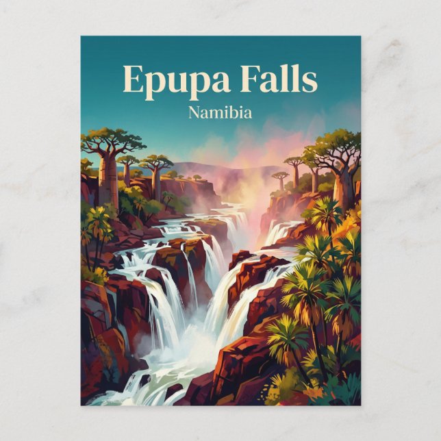 Epupa Falls Namibia Postcard (Front)