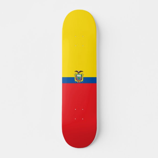 Equador flag Skateboard (Front)