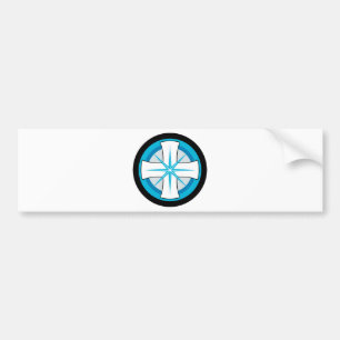 Equal Armed Blue Cross Bumper Sticker