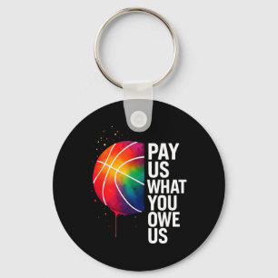 Equal Pay Sketll For Women Athletes Keychain