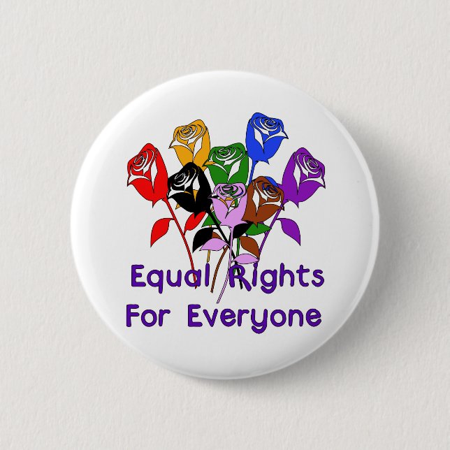 Equal Rights 2 Inch Round Button (Front)