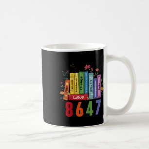 Equal Rights Book Flower Anti Trump Feminist Women Coffee Mug