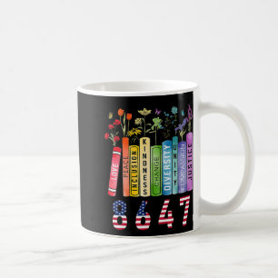Equal Rights Book Flower Anti Trump Feminist Women Coffee Mug