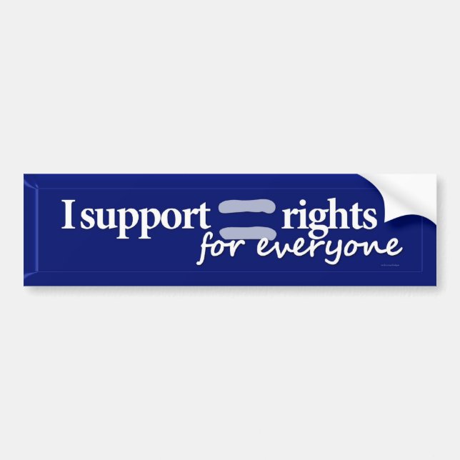 Equal Rights bumper sticker (Front)