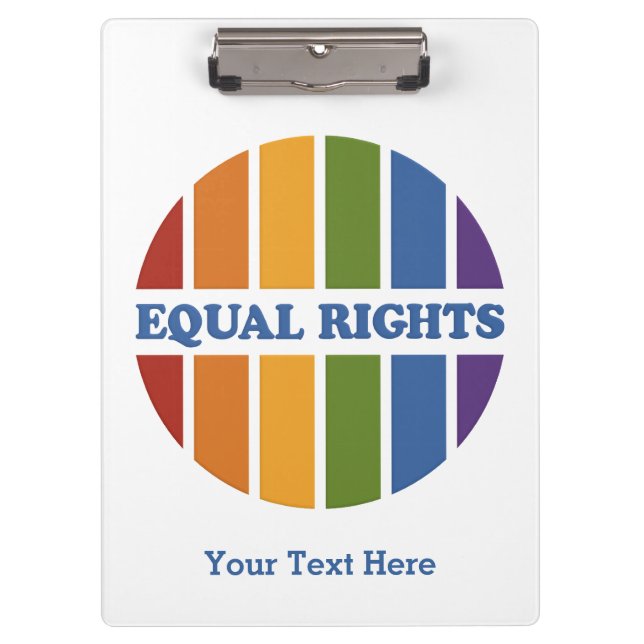 Equal Rights custom clipboard (Front)