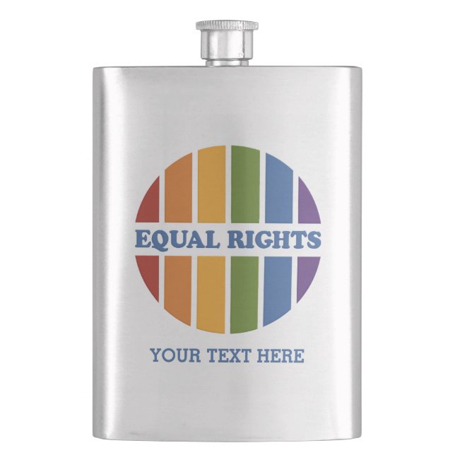 Equal Rights custom flask (Front)