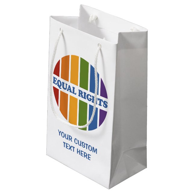 Equal Rights custom gift bags (Back Angled)