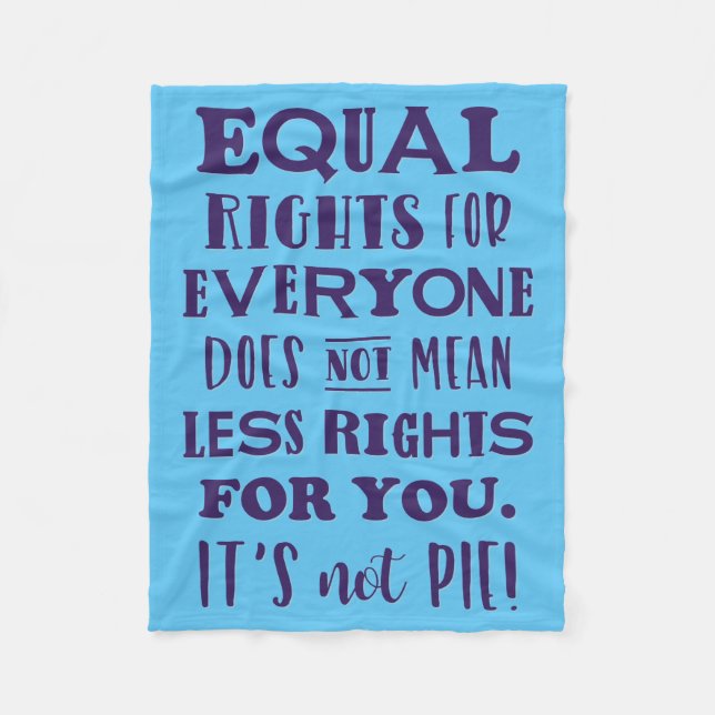 EQUAL RIGHTS... FLEECE BLANKET (Front)