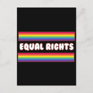 Equal rights. LGBT+pride. rainbow flag Card