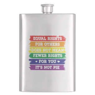 Equal Rights   LGBTQ Rights   Pride Parade   Ally Hip Flask