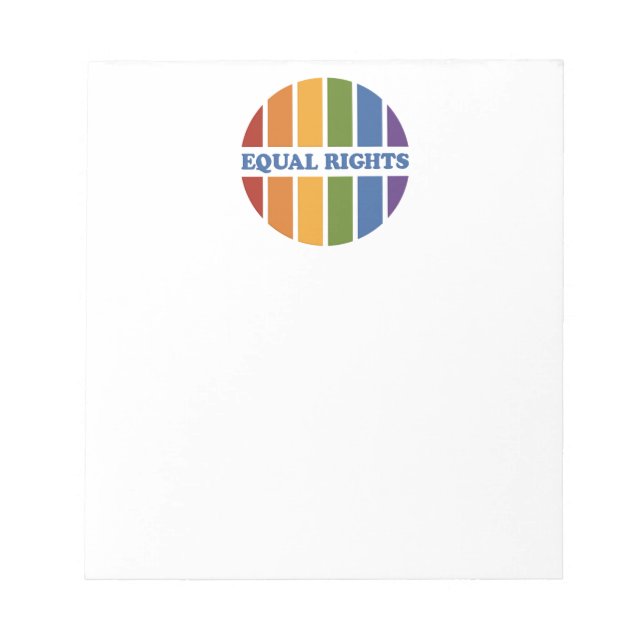 Equal Rights notepad (Front)