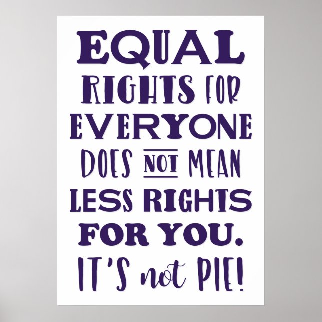 EQUAL RIGHTS... POSTER (Front)