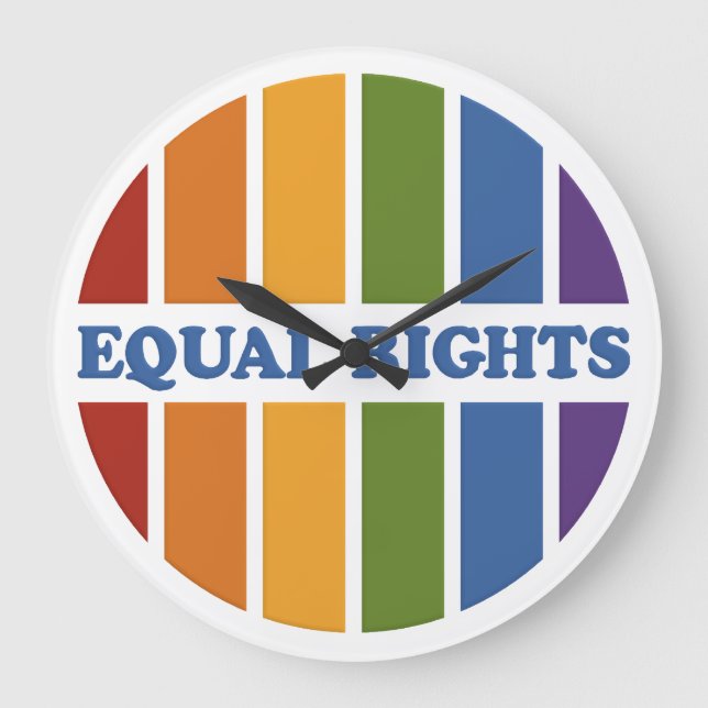 Equal Rights wall clock (Front)