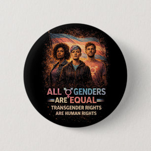 Equal Under Every Flag 2 Inch Round Button