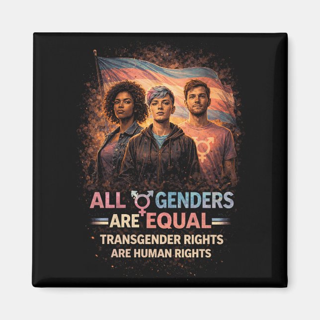 Equal Under Every Flag Magnet (Front)