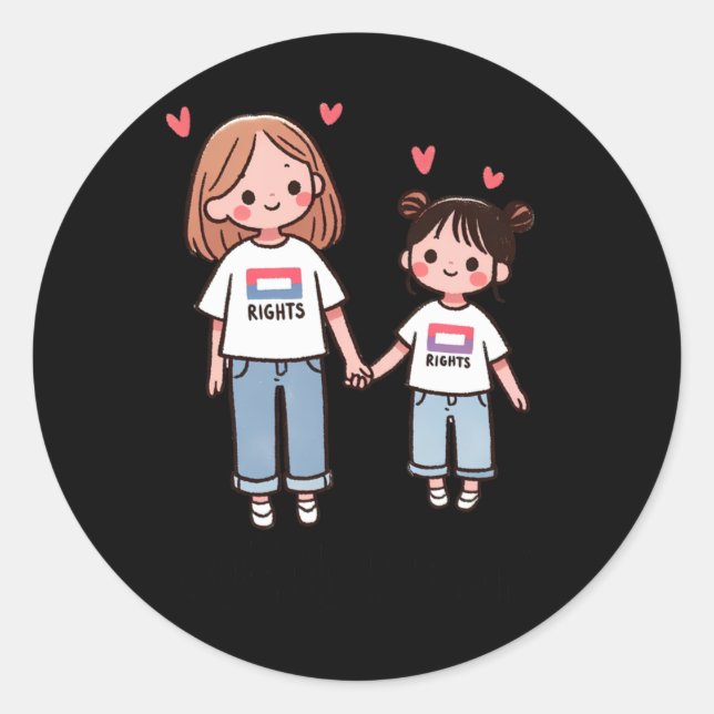 Equal Work For Equal Pay - Equal Rights - Clic Sti Classic Round Sticker (Front)